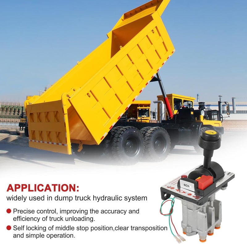 RALBDX Hydraulic Flow Control Valves with PTO Switch For Dump Truck Tipper Hydraulic System Slow Down Function Air Operated (Valve+10m Air Tube) - Image 2
